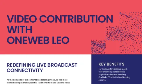 Video Contribution With OneWeb LEO Brochure Thumbnail