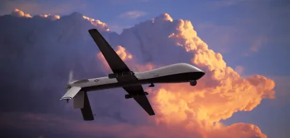 Photo of a government defence drone