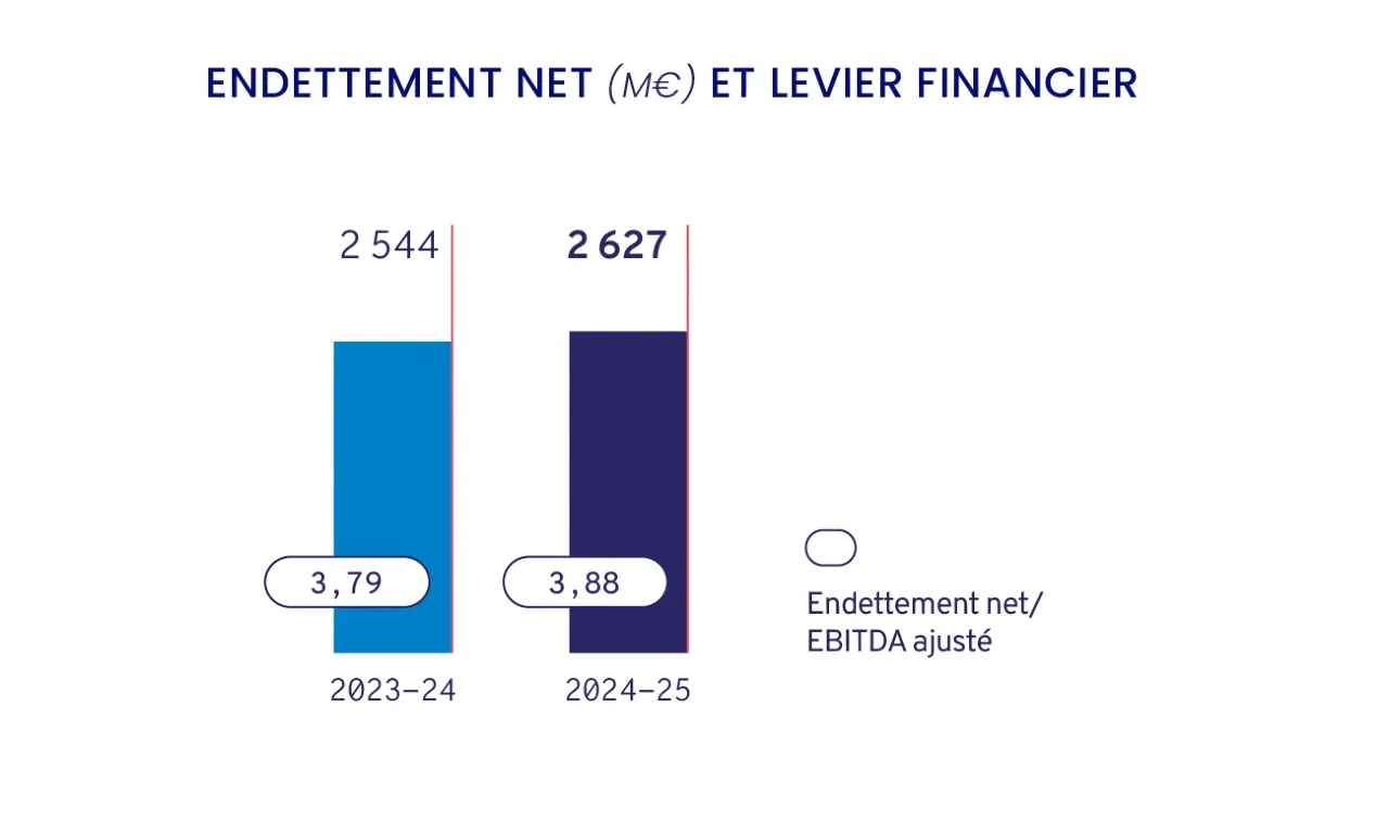 Investor Net Debt and Leverage FR Infographic