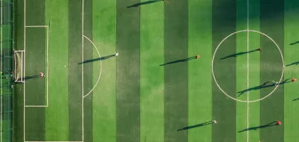 Aerial Photo fo a Soccer Field