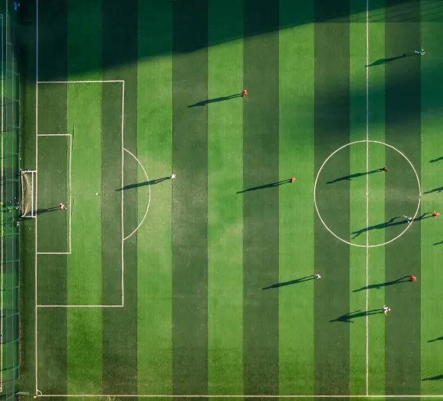 Aerial Photo fo a Soccer Field