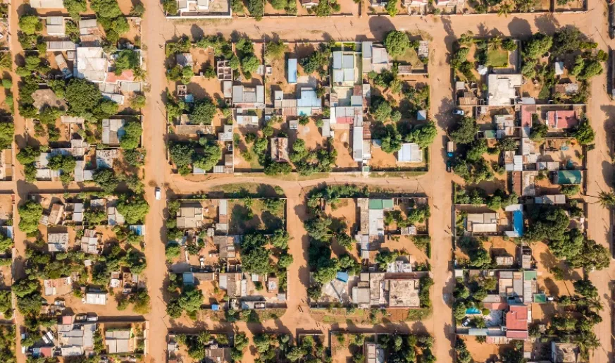 Video-Broadcast Neighbourhoods Africa Aerial Image