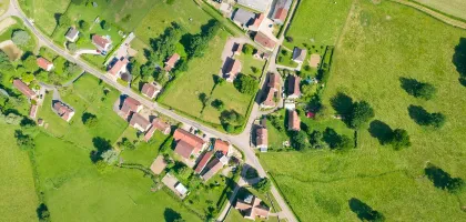 Aerial photo of Europe